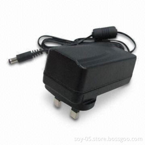 12V/2A 24W Wall Mount AC/DC Adapter with UK Plug, Available for LED TV, STB and Apple's iPad